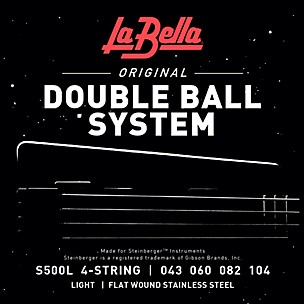 LaBella S500L Double Ball System Flat Wound Bass Strings