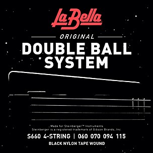 LaBella S660 Double-Ball System Tape-Wound Bass Strings