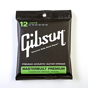 Gibson SAG-MB12 Masterbuilt Premium Phosphor Bronze Acoustic Guitar Strings