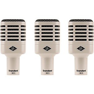 Universal Audio SD-3 Standard Dynamic Microphone 3-Pack With Hemisphere Mic Modeling