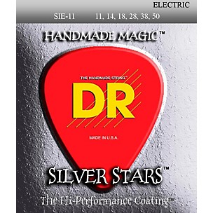 DR Strings SIE-11 Silver Stars Coated Medium-Lite Electric Guitar Strings