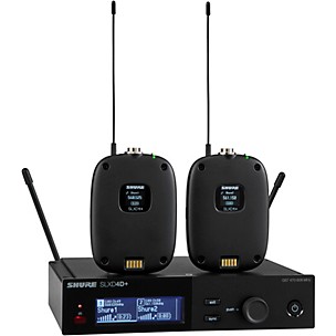 Shure SLX14D+ Dual Wireless Bodypack System -
