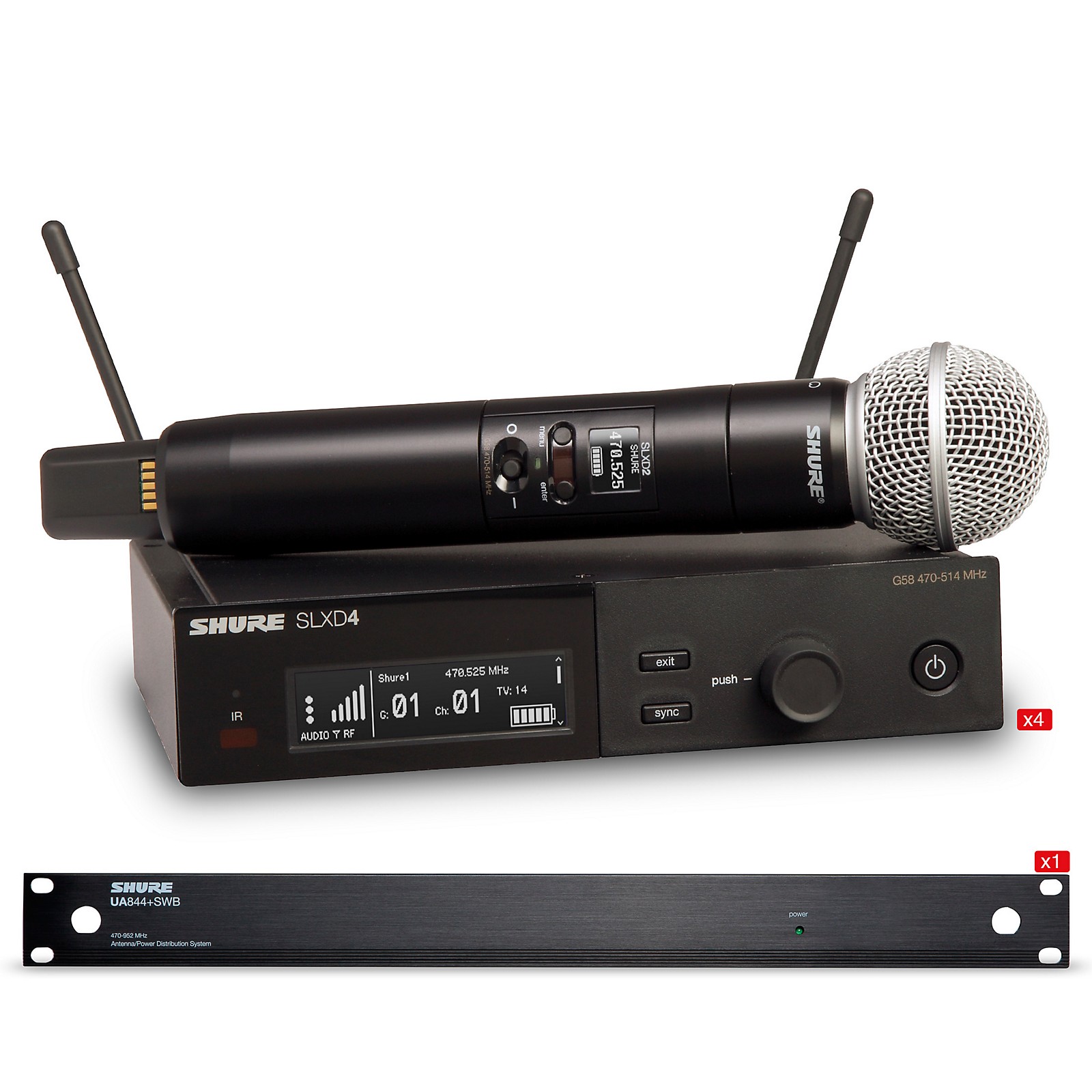 Shure SLXD 4 Handheld Wireless Microphone Bundle | Music & Arts