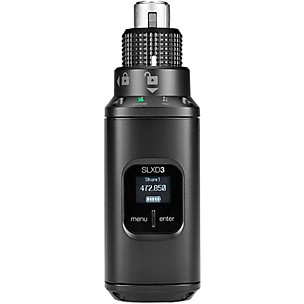 Shure SLXD3 Plug-on Digital Wireless Transmitter With XLR Connector