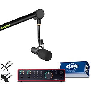 Shure SM7B Microphone and Focusrite Scarlett 2i2 Interface Podcasting Kit