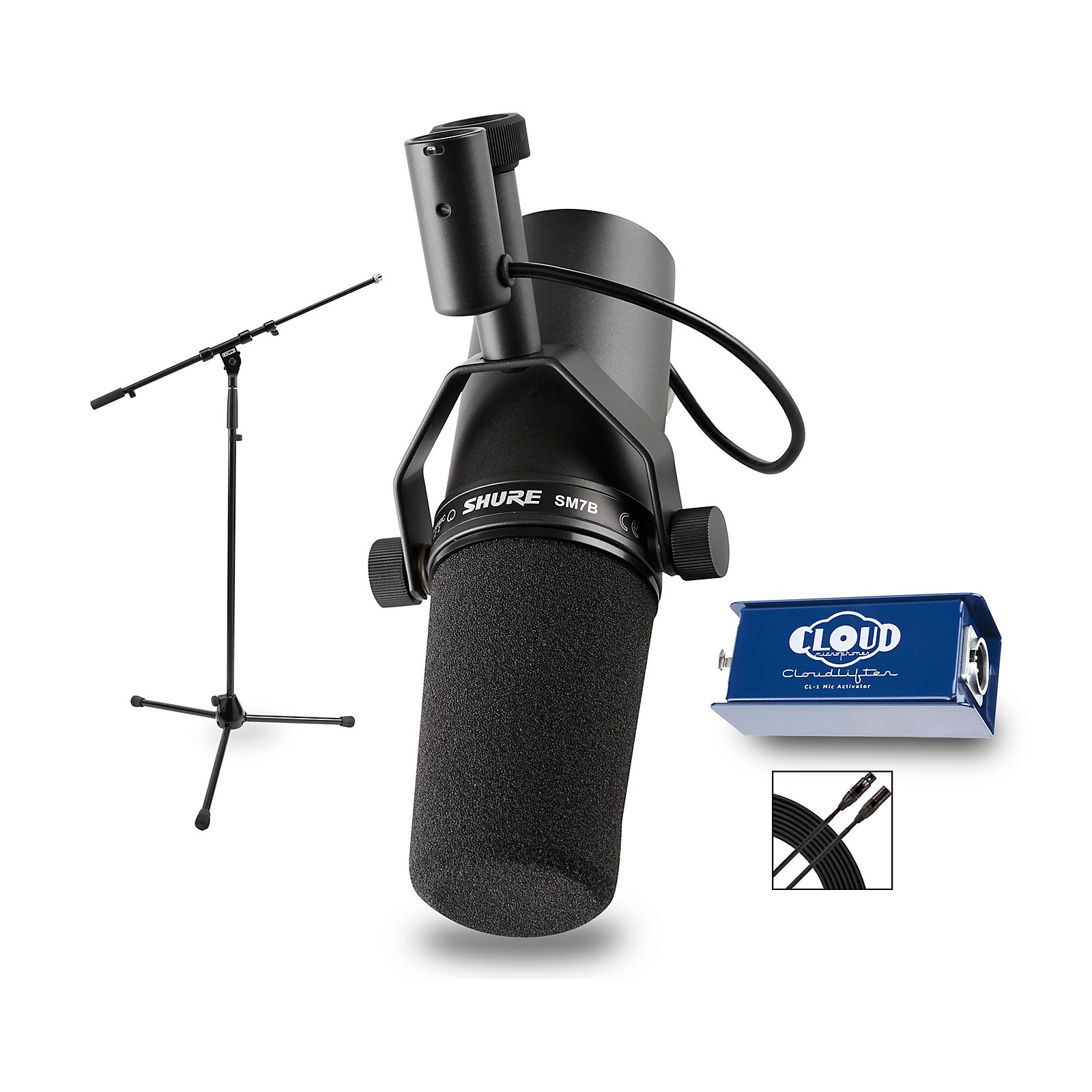 Shure Shure SM7B with Cloudlifter CL-1 & Accessories