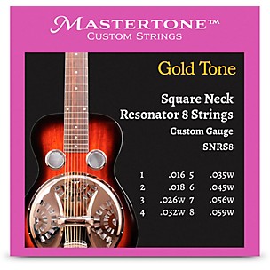 Gold Tone SNRS8 Square Neck Resonator 8 Strings