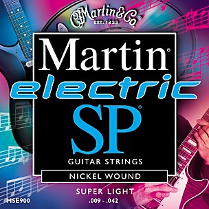 Martin SP MSE900 Super Light Nickel Electric Guitar Strings