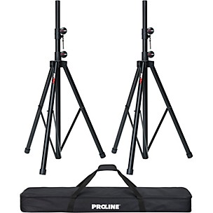 Proline SPS502 Speaker Stand 2-Pack With Carry Bag