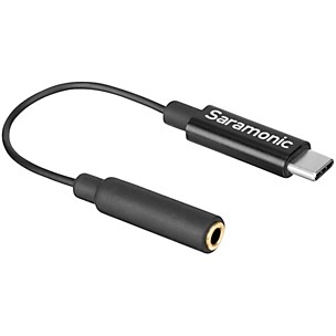 Saramonic SR-C2003 Short USB Type-C Male to Gold-Plated Female 3.5 mm TRS Adapter Cable