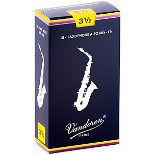 SR21 Traditional Alto Saxophone Reeds Strength 3.5 Box of 10