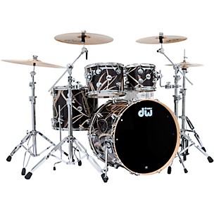 DW SSC Collectors Series 4-Piece Finish Ply Shell Pack With 22" Bass Drum