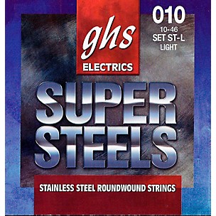 GHS ST-L Super Steels Roundwound Light Electric Guitar Strings