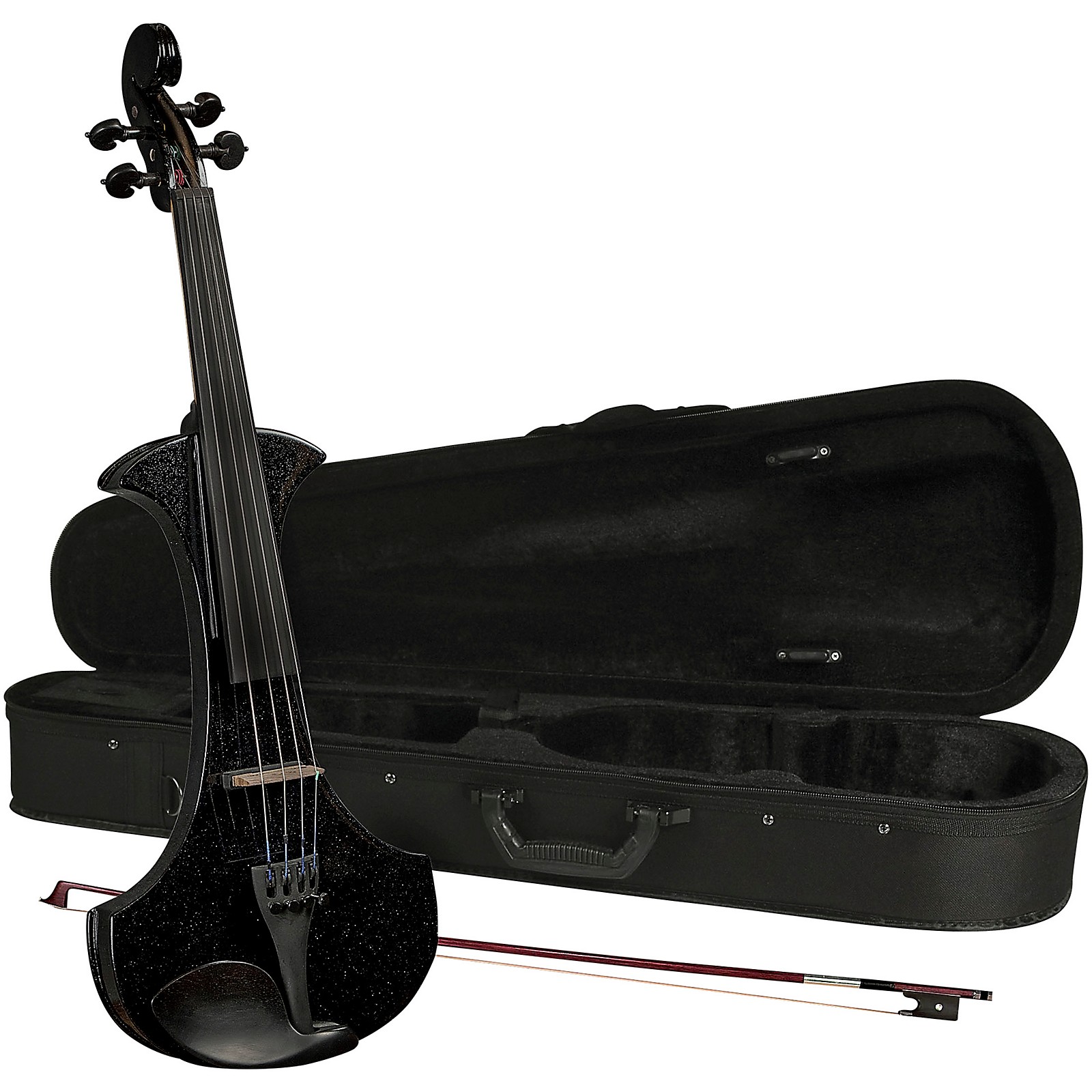Cremona SV-180BKE Premier Student Electric Violin Outfit | Music
