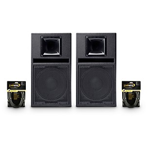 BASSBOSS SV9-MK3 9" Powered Speaker Pair With Cables