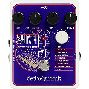 Electro-Harmonix SYNTH9 Synthesizer Machine Guitar Effects Pedal