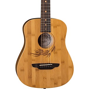 Luna Guitars Safari Bamboo 3/4 Satin Natural Acoustic Guitar