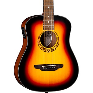 Luna Guitars Safari Tribal 3/4 Size Travel Acoustic/Electric Guitar