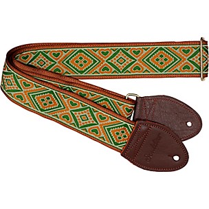 Souldier Sage and Cinnamon Guitar Strap