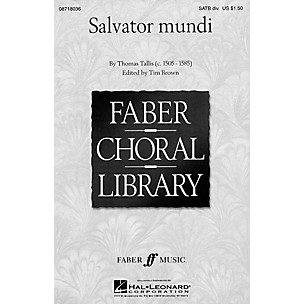 Hal Leonard Salvator Mundi (SATB divisi a cappella) SATB DV A Cappella arranged by Tim Brown