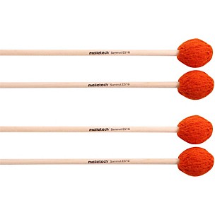 Malletech Sammut Marimba Mallets Set of 4 (2 Matched Pairs)