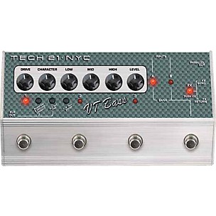 Tech 21 SansAmp Character Series VT Bass Deluxe Distortion Effects Pedal