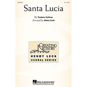 Hal Leonard Santa Lucia TB arranged by Henry Leck