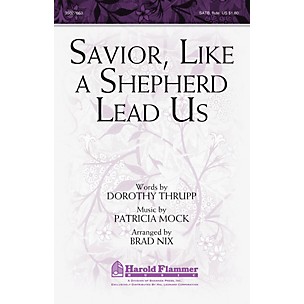 Shawnee Press Savior, Like a Shepherd Lead Us SATB WITH FLUTE (OR C-INST) arranged by Brad Nix