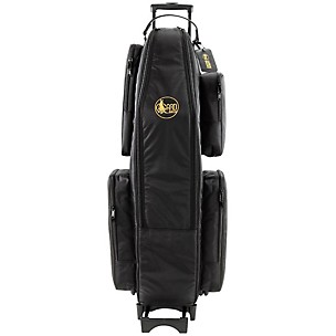 Gard Saxophone Wheelie Bag, Synthetic With Leather Trim