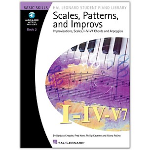 Hal Leonard Scales Patterns And Improvs  2 - Hal Leonard Student Piano Library Book/Online Audio