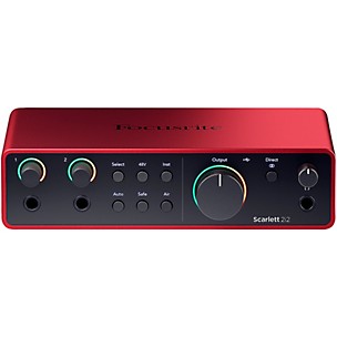 Focusrite Scarlett 2i2 4th Gen USB-C Audio Interface