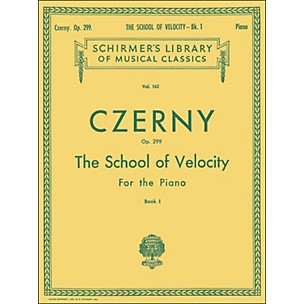 G. Schirmer School Of Velocity Op 299 Book 1 Piano By Czerny