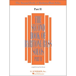 G. Schirmer Second Book Of Baritone  /Bass Solos Part 2 Book Only