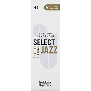 D'Addario Woodwinds Select Jazz, Baritone Saxophone - Filed,Box of 5