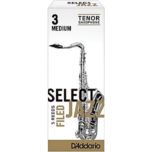 D'Addario Woodwinds Select Jazz Filed Tenor Saxophone Reeds