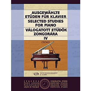 Editio Musica Budapest Selected Studies V4-pno EMB Series by Various