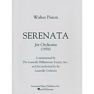 Associated Serenata (Full Score) Study Score Series Composed by Walter Piston