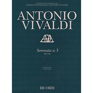 Ricordi Serenata a 3, RV 690 String Series Softcover  by Antonio Vivaldi Edited by Alessandro Borin