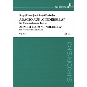 SIKORSKI Sergei Prokofiev - Adagio from Cinderella, Op. 97a (Violoncello and Piano) String Series Softcover