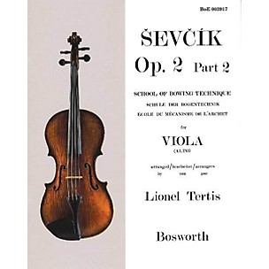 BOSWORTH Sevcik for Viola - Opus 2, Part 2 Music Sales America Series Written by Otakar Sevcik