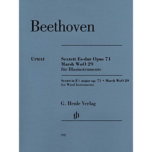 G. Henle Verlag Sextet in E-flat Major, Op. 71 and March, WoO 29 Henle Music Folios by Beethoven Edited by Egon Voss