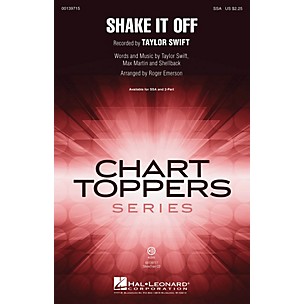 Hal Leonard Shake It Off SSA by Taylor Swift arranged by Roger Emerson