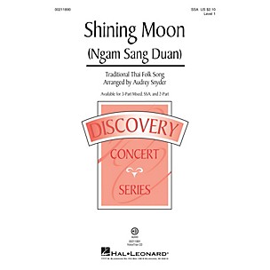 Hal Leonard Shining Moon (Ngam Sang Duan) (Discovery Level 1) SSA arranged by Audrey Snyder