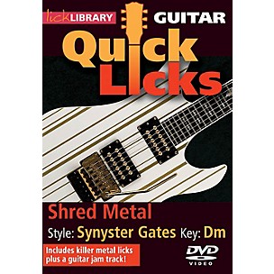 Licklibrary Shred Metal - Quick Licks (Style: Synyster Gates; Key: Dm) Lick Library Series DVD Written by Andy James