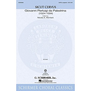 G. Schirmer Sicut Cervus VoiceTrax CD Composed by Giovanni Palestrina