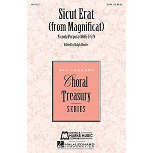 Hal Leonard Sicut Erat (from Magnificat) SSAA composed by Niccola Porpora