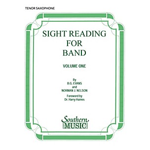 Southern Sight Reading for Band, Book 1 (B-Flat Tenor Saxophone) Concert Band Level 2 Composed by Billy Evans