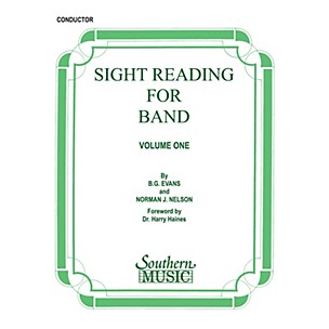 Southern Sight Reading for Band, Book 1 (Conductor) Concert Band Level 2 Composed by Billy Evans