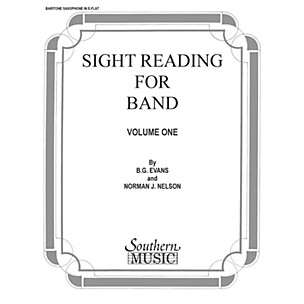 Southern Sight Reading for Band, Book 1 (E-Flat Baritone Saxophone) Concert Band Level 2 Composed by Billy Evans