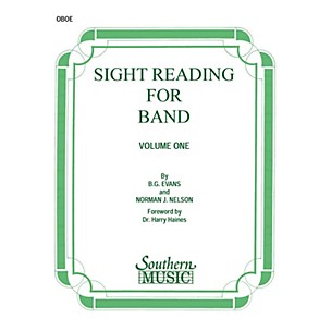 Southern Sight Reading for Band, Book 1 (Oboe) Southern Music Series by Billy Evans